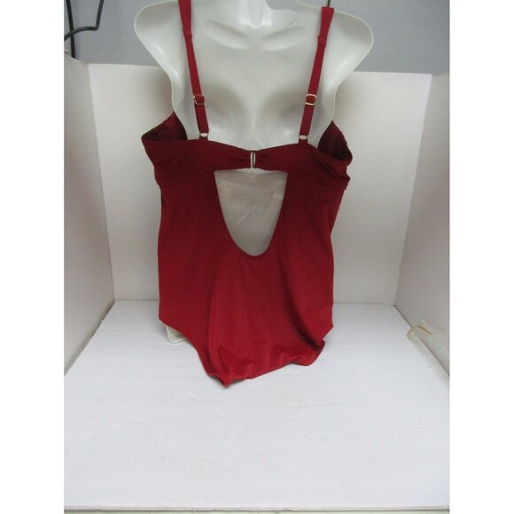 Adore Me Women' Style# SW 07892 One Piece Contour Swimsuit Red Size 38DD New - Picture 2 of 2